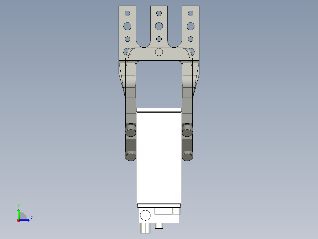 德克斯TUNKERS气缸数模V63.1 A10_A11_A12_A40_A41_A42 T12左视图