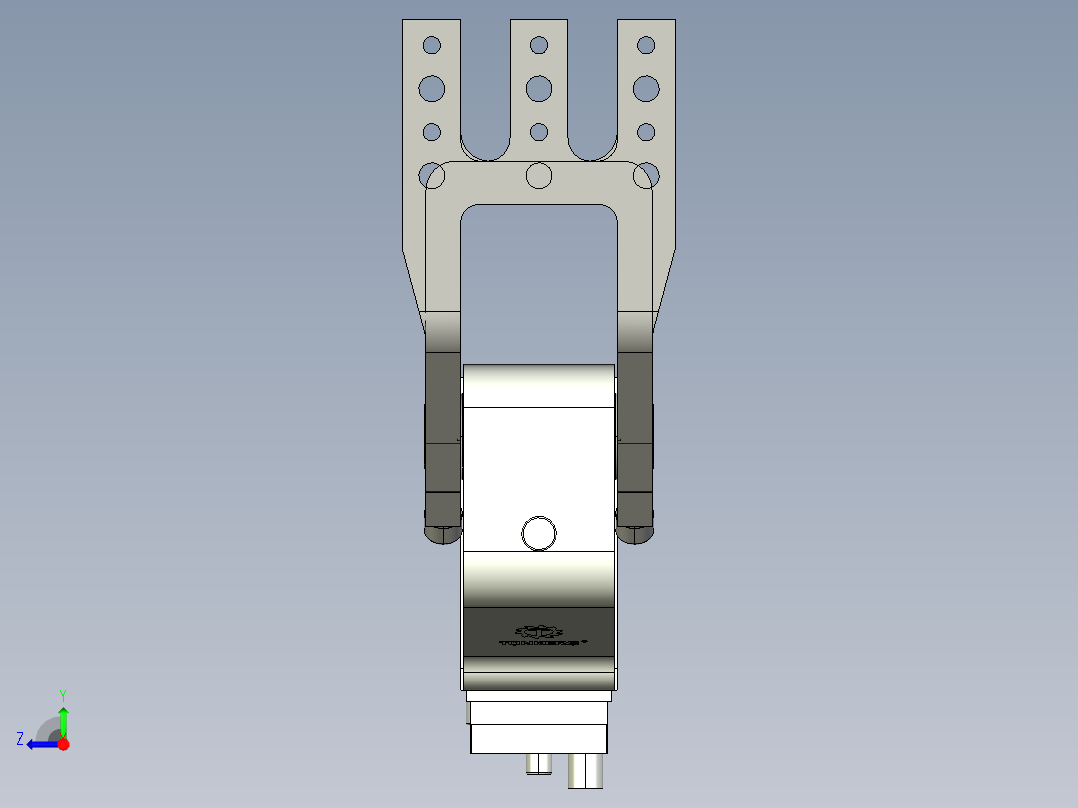 德克斯TUNKERS气缸数模V63.1 A10_A11_A12_A40_A41_A42 T12右视图