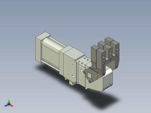 德克斯TUNKERS气缸数模V63.1 A10_A11_A12_A40_A41_A42 T12正等轴测缩略图