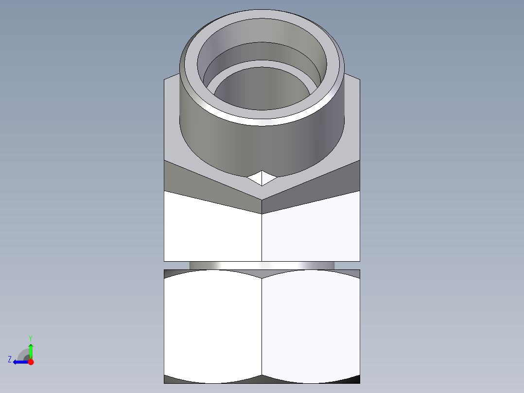 卡套式工业通用硬管接头EO_Swivel_nut_45_deg_elbow_EV30SOMDCF右视图