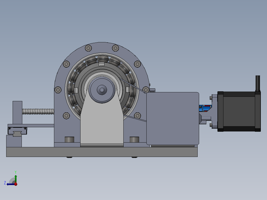 车床模拟右视图