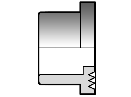 20QLV 用溶剂焊接插座锯齿面短，使用存根QLV、平垫片QHv X Y（QHv QHv Y只有当耦合的ISO DIN”ODV ODB法兰”）缩略图