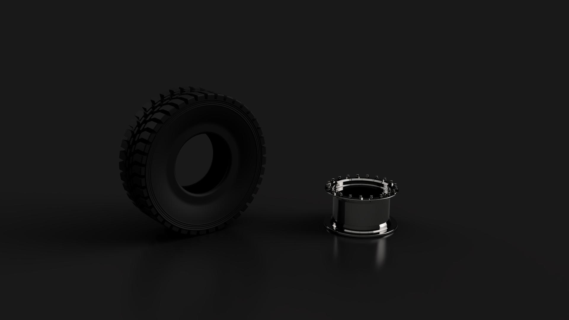 米其林XZL 395-85R20军用轮胎和轮辋