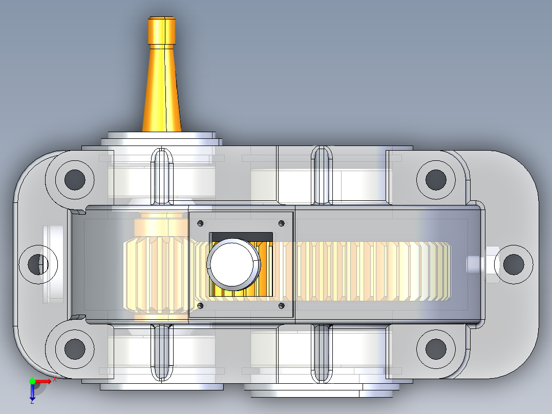 3D减速机-Catia俯视图