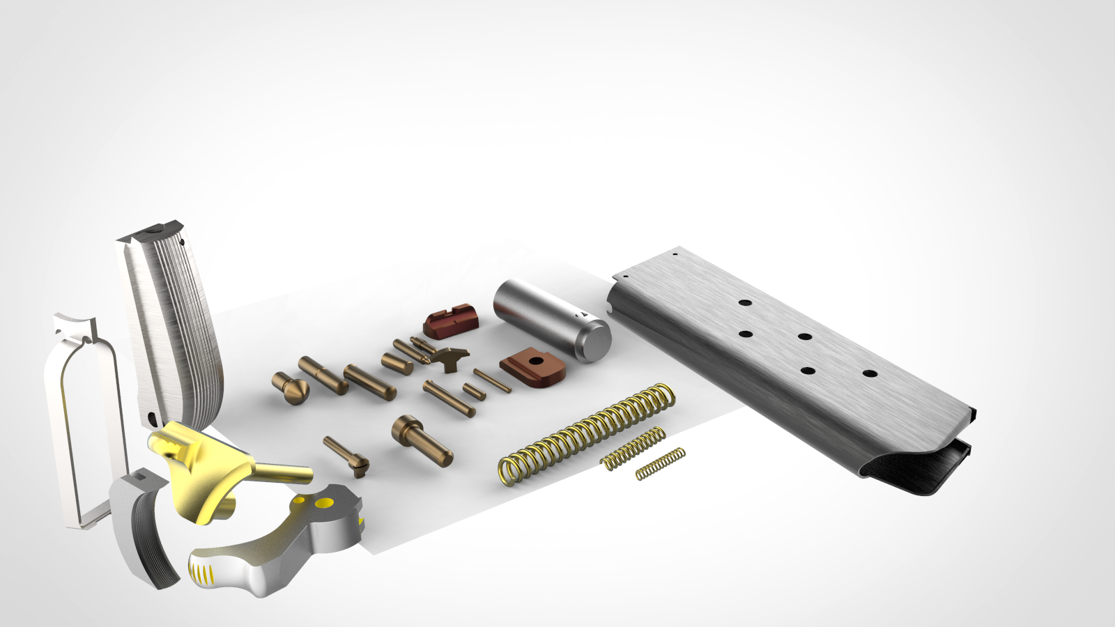 手枪_枪完整技术图纸