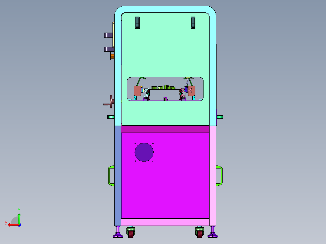 电路板成品测试可扩充平台后视图