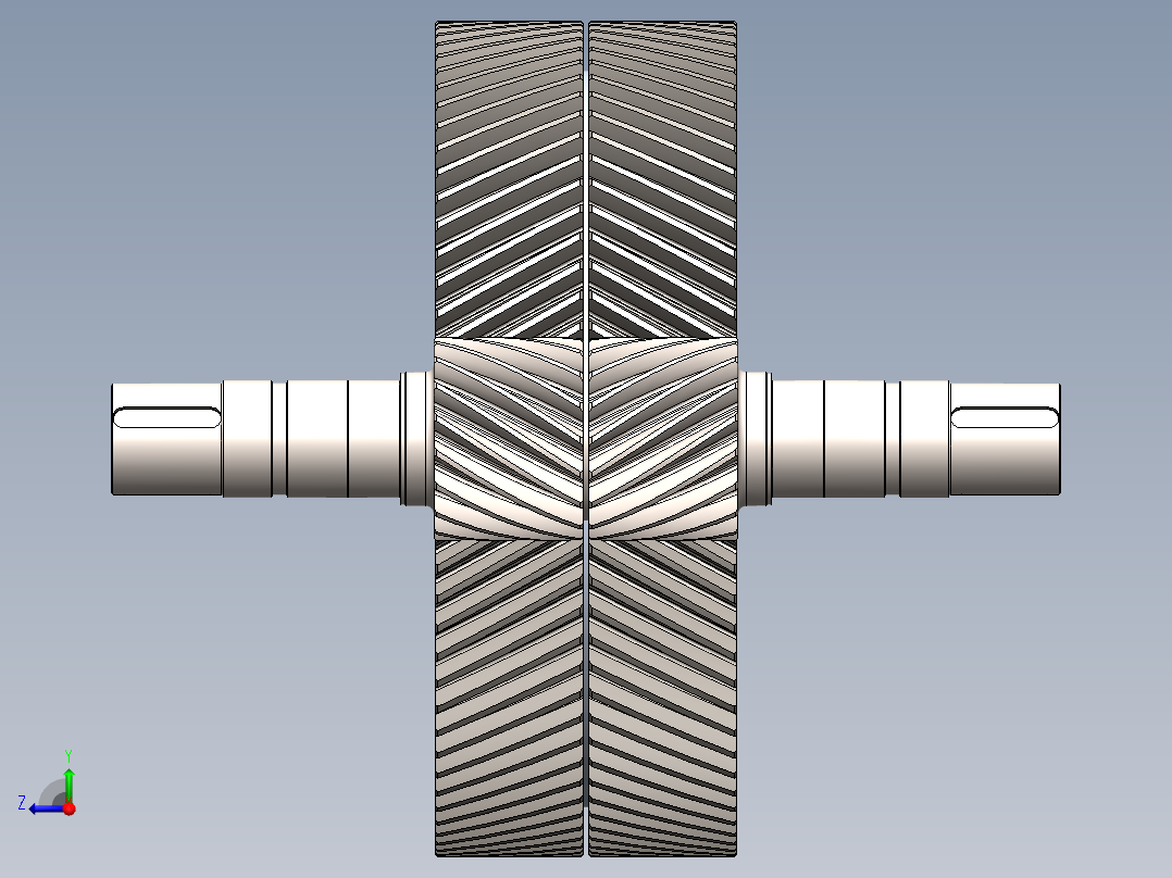 齿轮啮合 (70)右视图