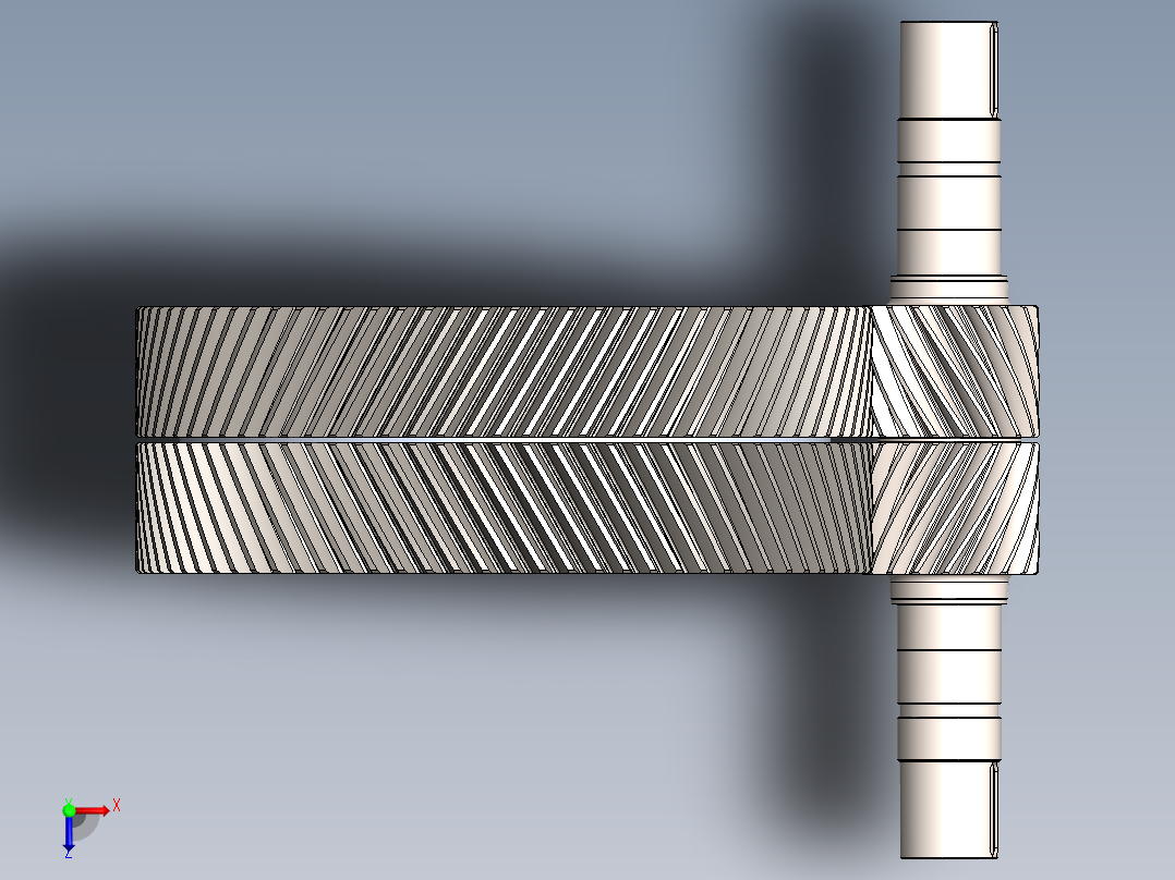 齿轮啮合 (70)俯视图