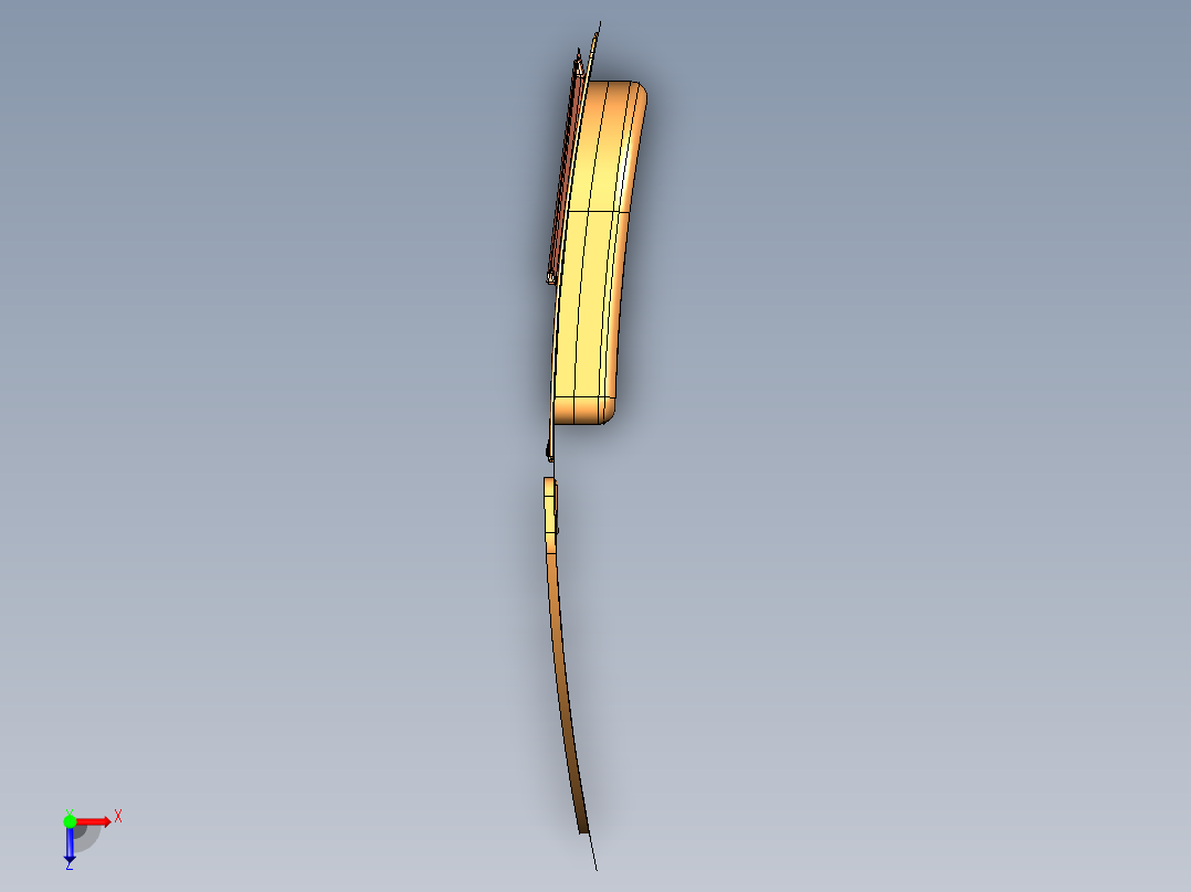 门框(白车身零件设计--catia俯视图