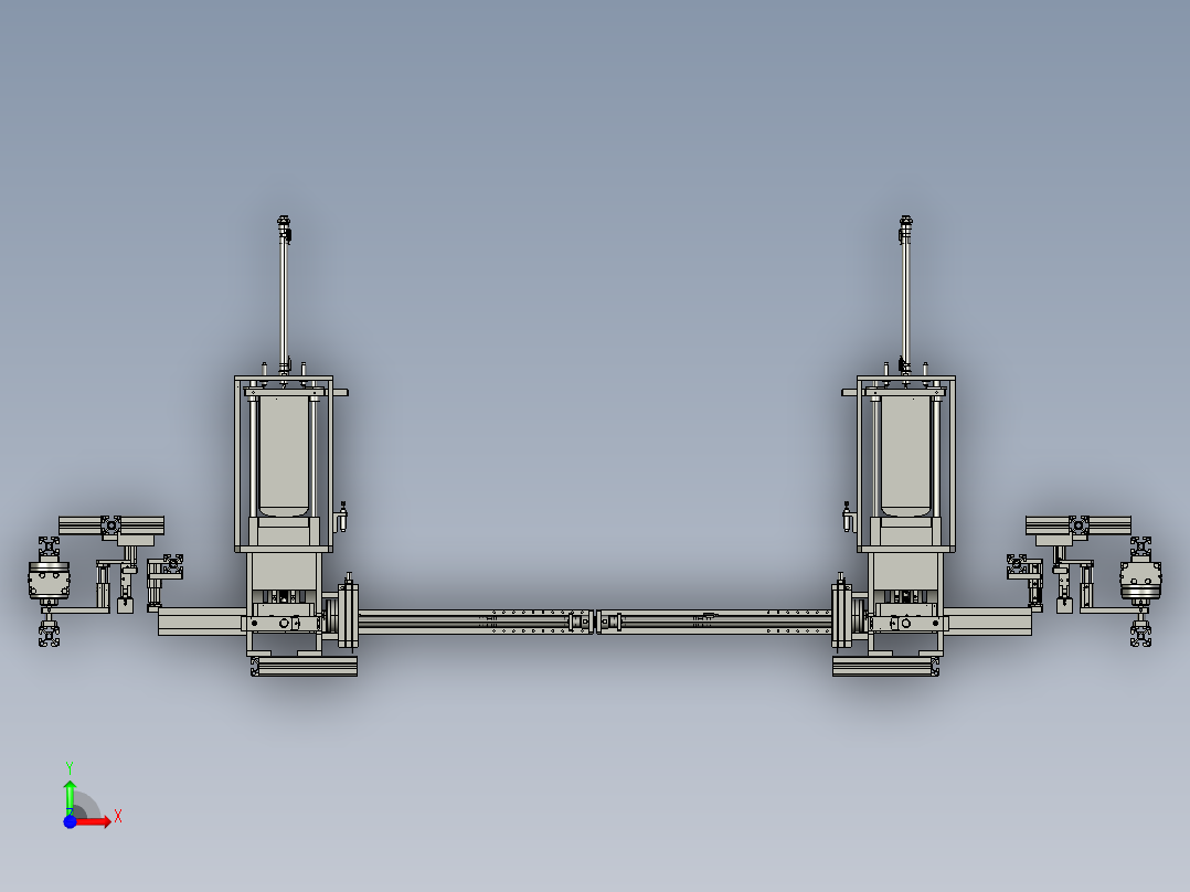 纸壳自动折叠机前视图