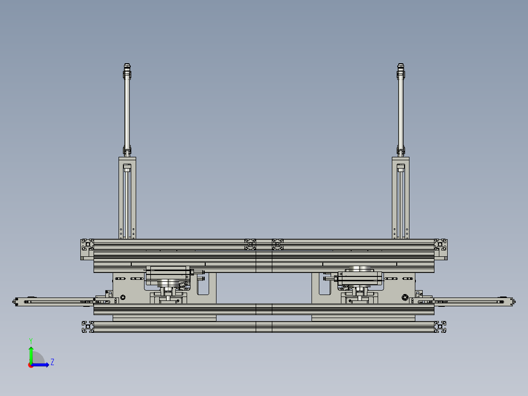 纸壳自动折叠机左视图