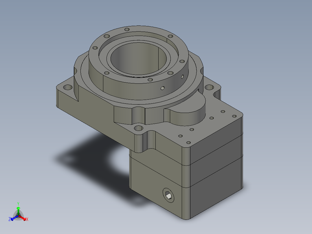 W-DRN 系列中空旋转平台3d模型W-DRN60-F-5-ZP10