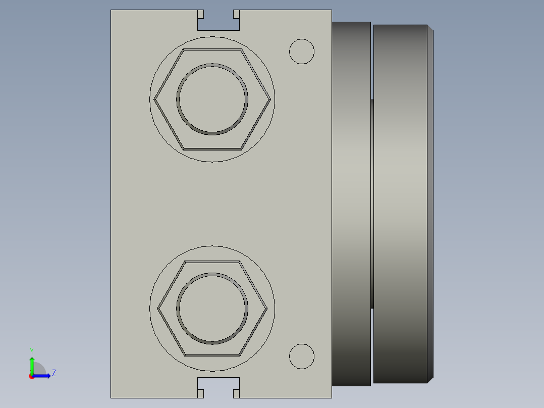 旋转气爪PRC20S左视图