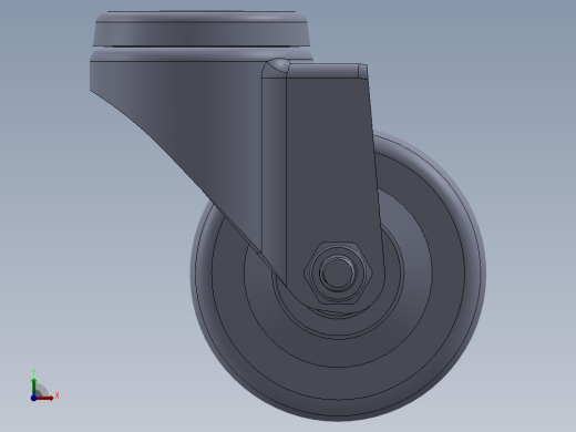 标准脚轮-WH-36725-76 2.5in SWIVEL BOLT HOLE MOUNTING H=86 DIA10前视缩略图