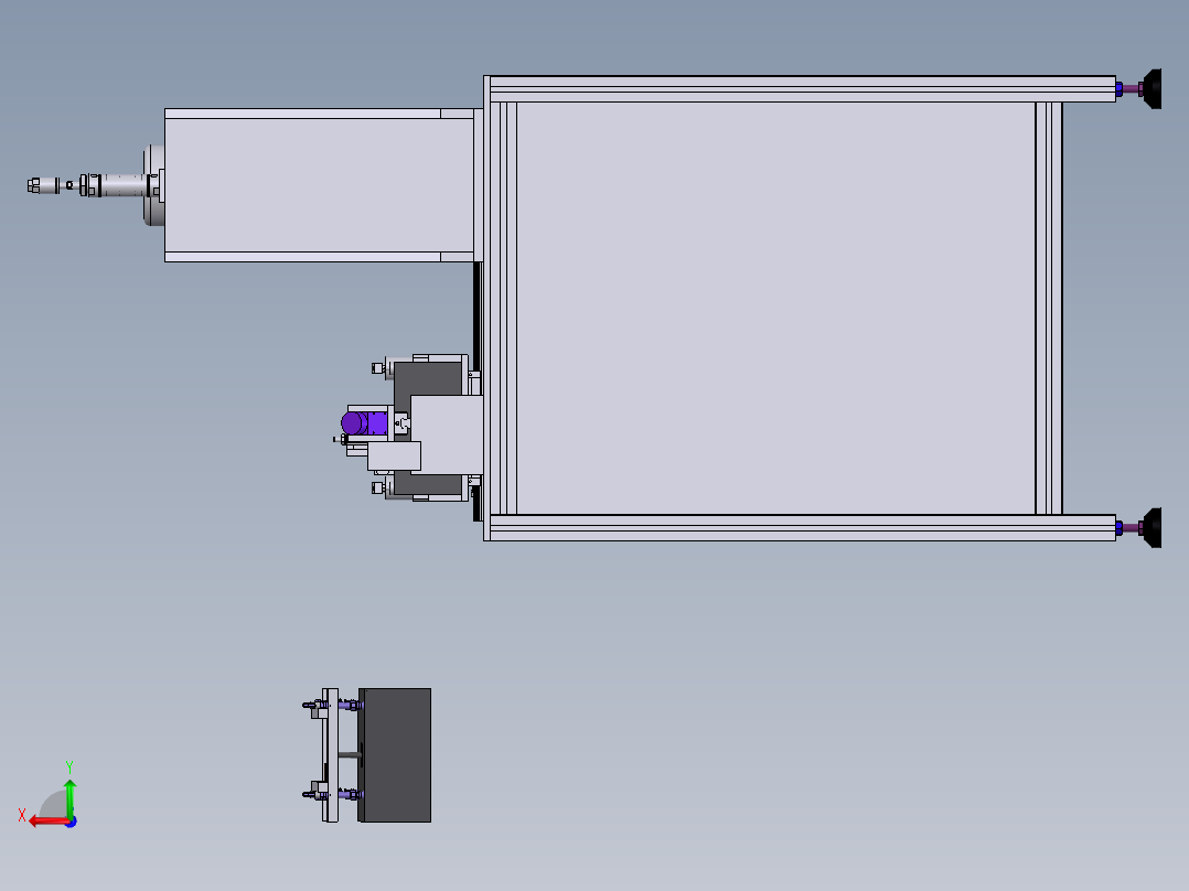 注塑产品胶口剪切铣平设备sw21可编辑后视图
