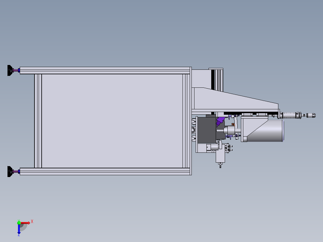 注塑产品胶口剪切铣平设备sw21可编辑俯视图