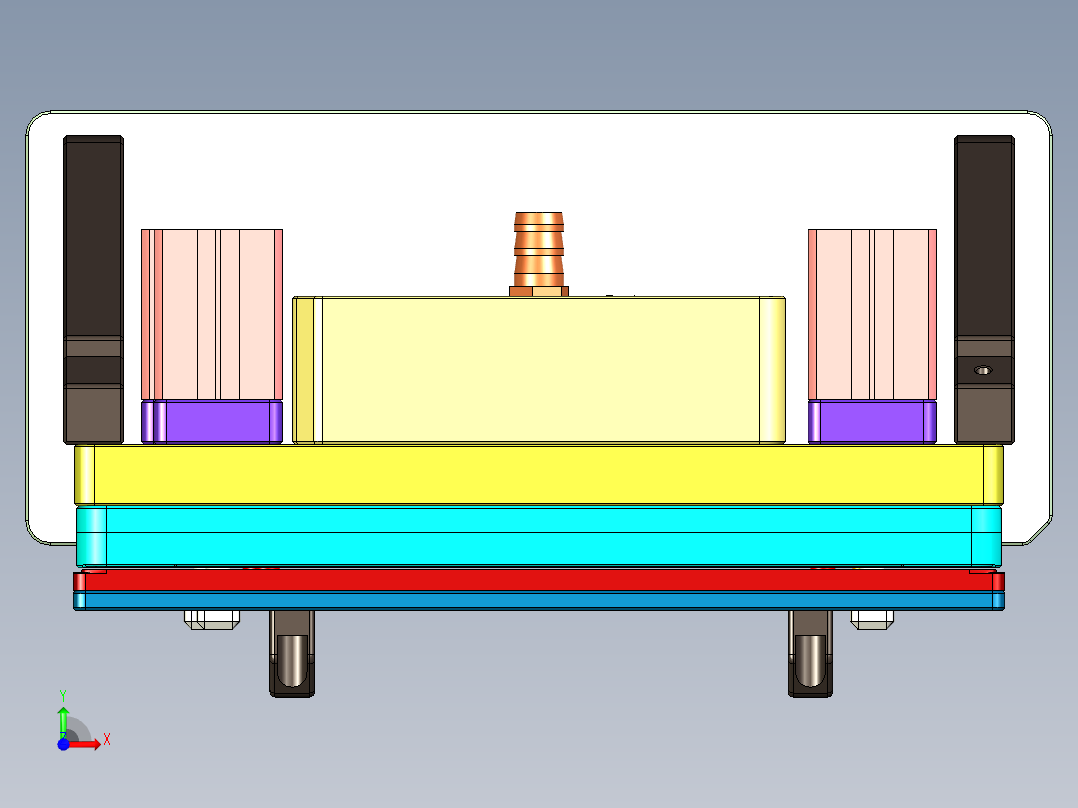 EDA50-笔记本CNC工装夹具三维模型CNC3-181130前视图