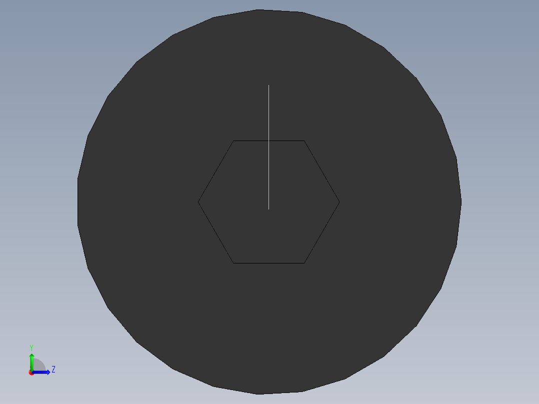 内六角沉头螺钉  M5×1001左视图