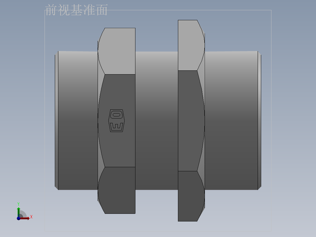 直通隔板接头、6C-52LN前视图