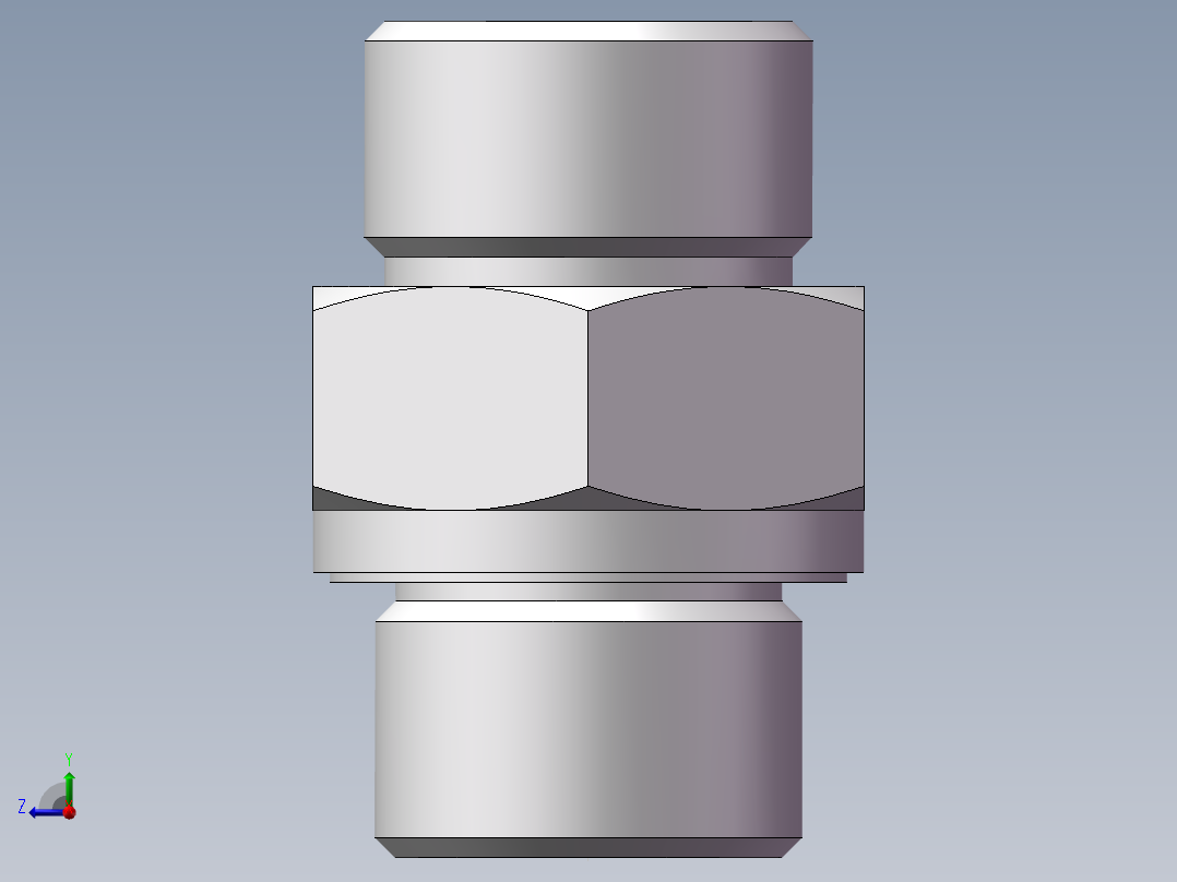 英制管螺纹ED密封、1DB-22-08WD右视图
