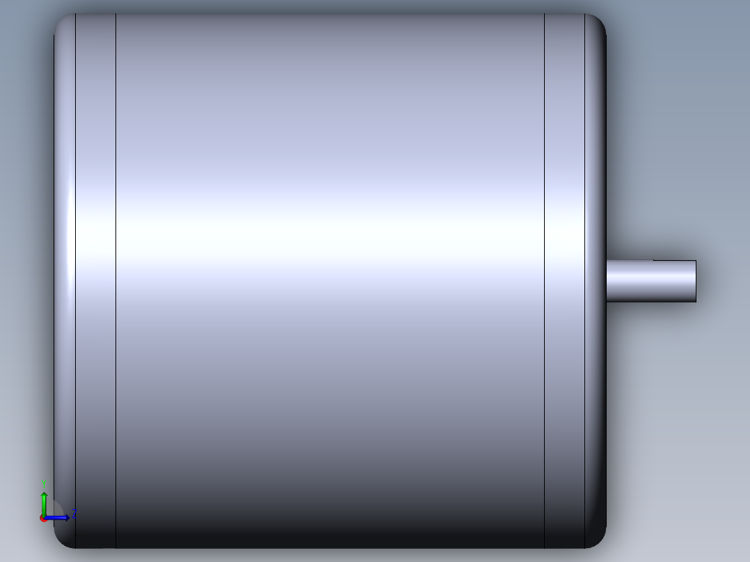 简单电机模型左视图