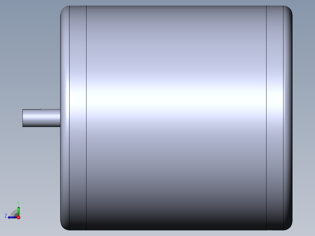 简单电机模型右视图
