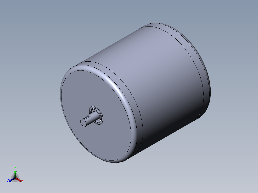简单电机模型正等轴测图