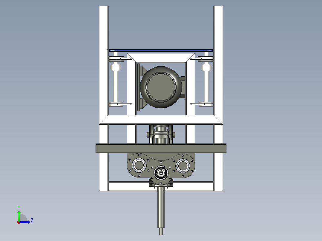 B2004571-自制木工机左视图