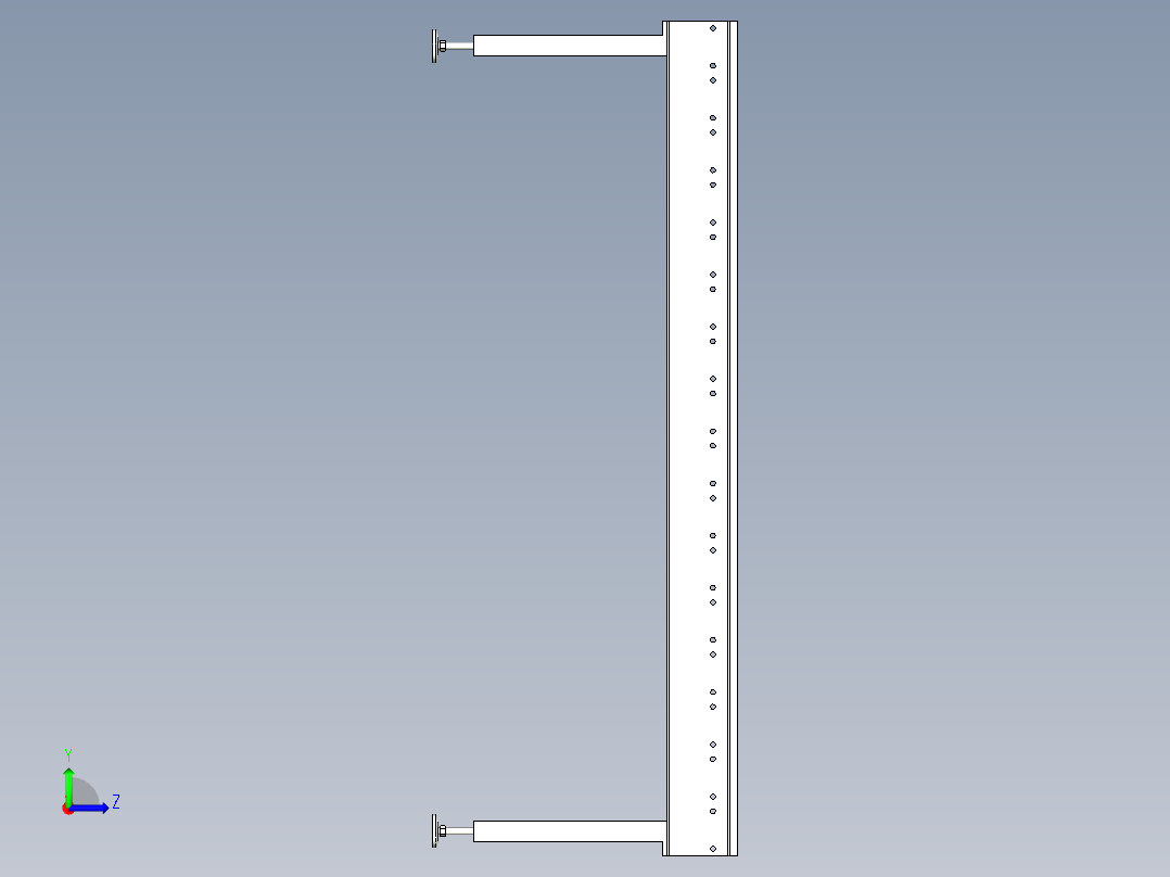 滚筒线（尺寸可编辑）左视图