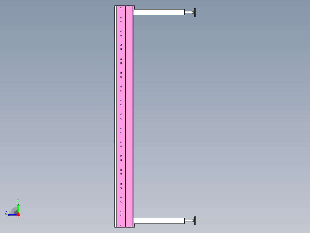 滚筒线（尺寸可编辑）右视图
