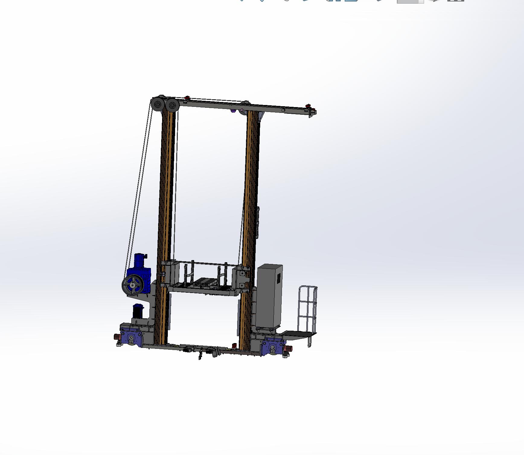 立体仓库巷道式双立柱堆垛机设计【含三维SW+CAD图纸+说明书】