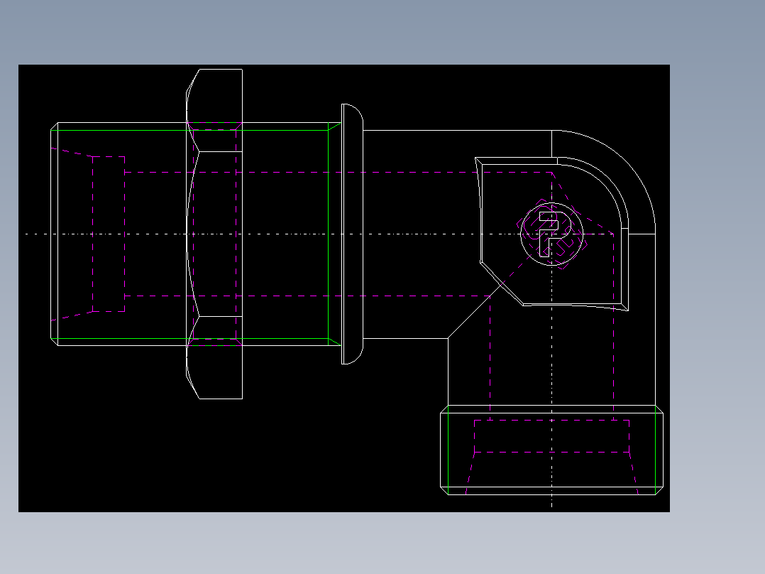PARKER管接头EO Bulkhead elbow WSV25SOMD71(16)_back