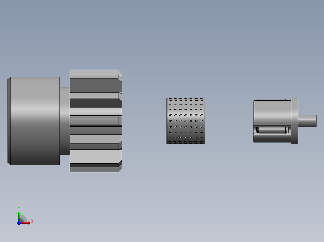 单向器齿轮铜套组件前视图