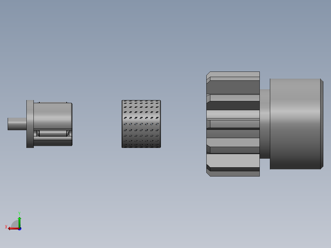 单向器齿轮铜套组件后视图