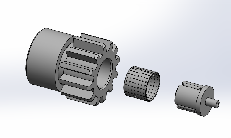 单向器齿轮铜套组件