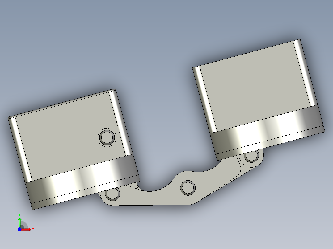 铰链合页集中前视图