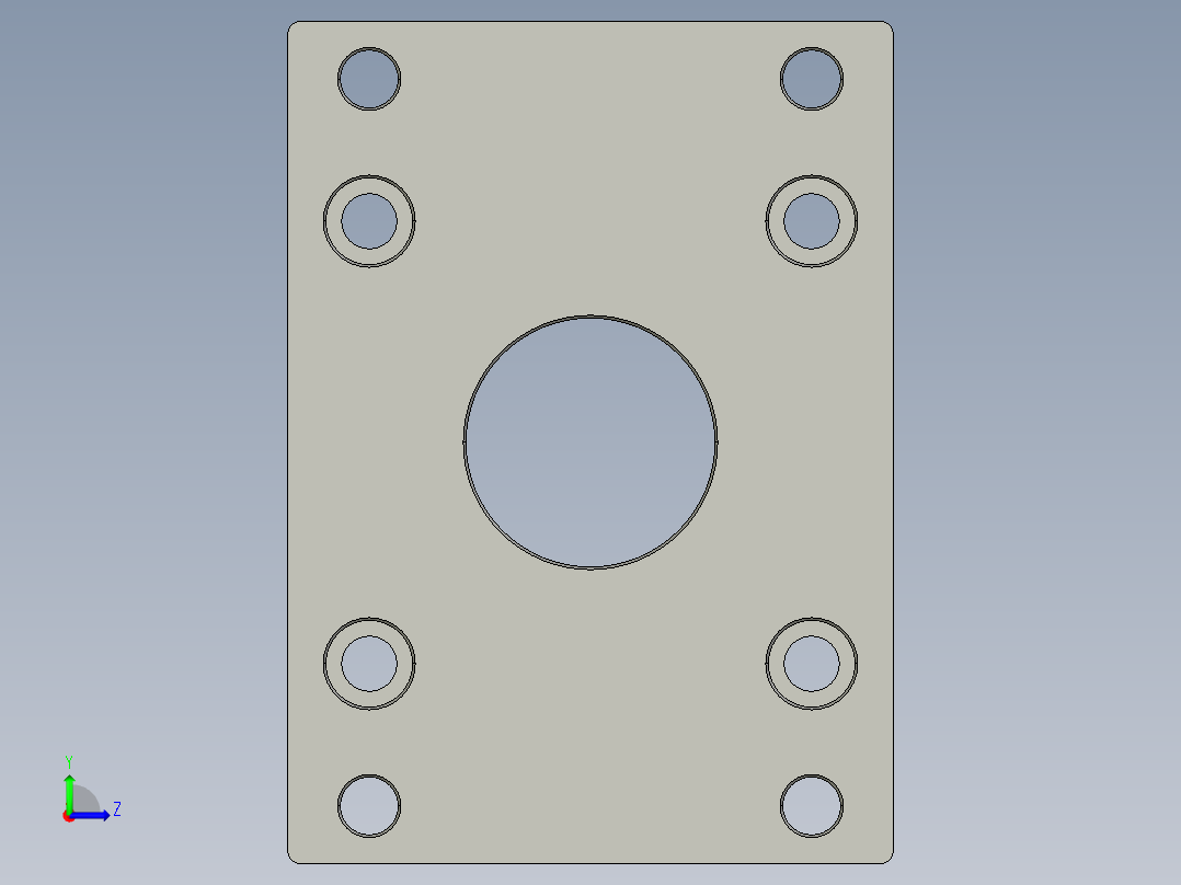 支缸支架F-SC100FA左视图
