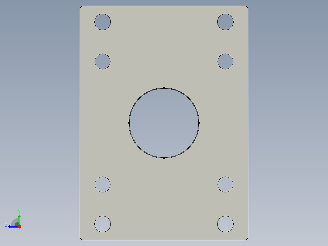 支缸支架F-SC100FA右视图