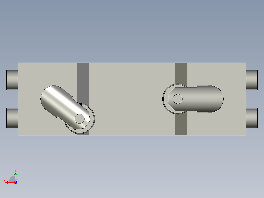 防坠平衡器后视图