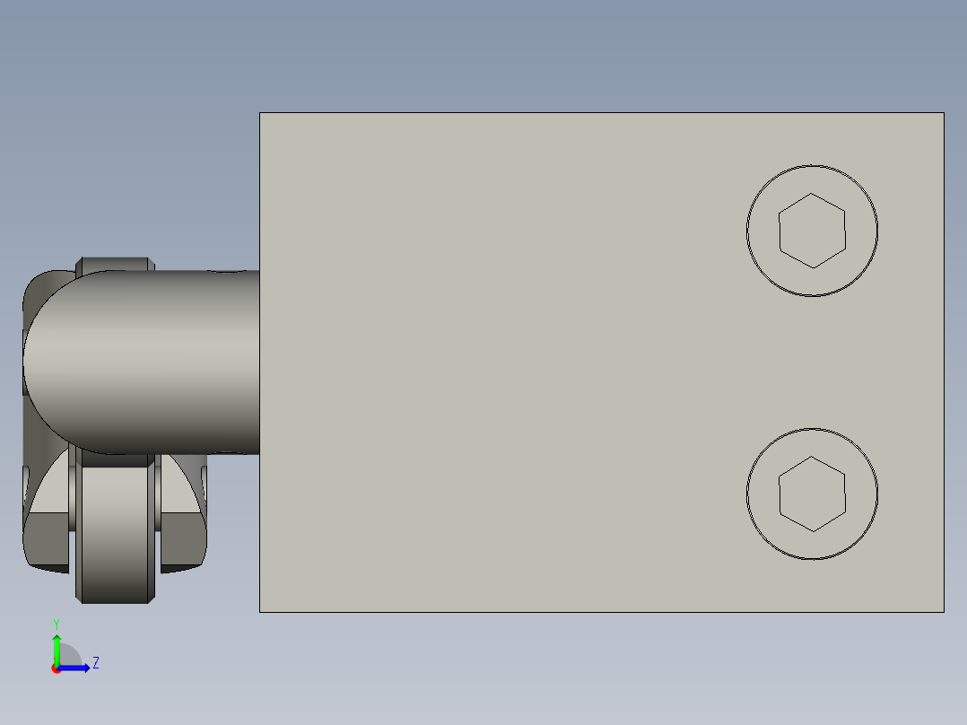 防坠平衡器左视图