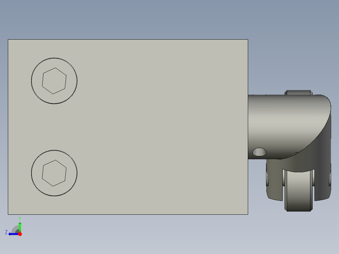 防坠平衡器右视图