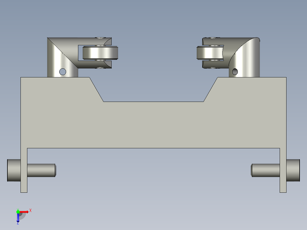 防坠平衡器俯视图
