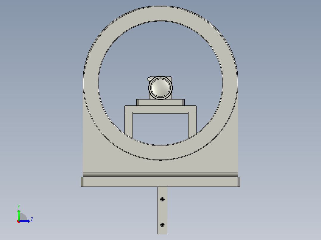 固定相机组件左视图