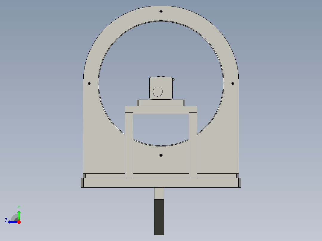 固定相机组件右视图