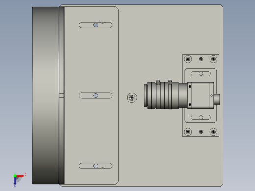 固定相机组件俯视缩略图