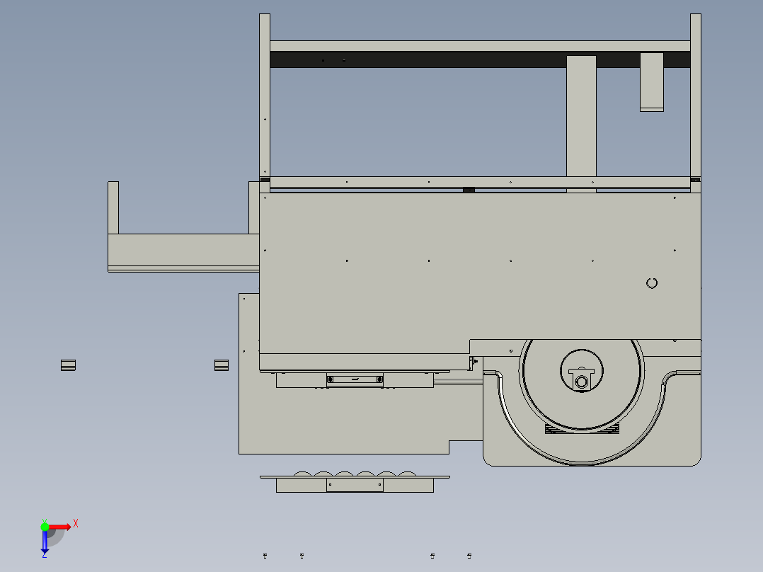 全自动旋转电热式烤肠俯视图