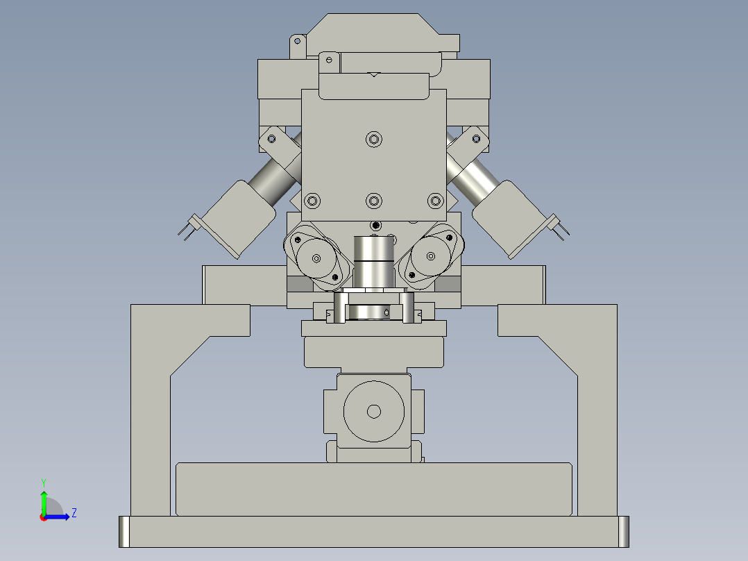 光纤微型连接器的机械设计和制造左视图