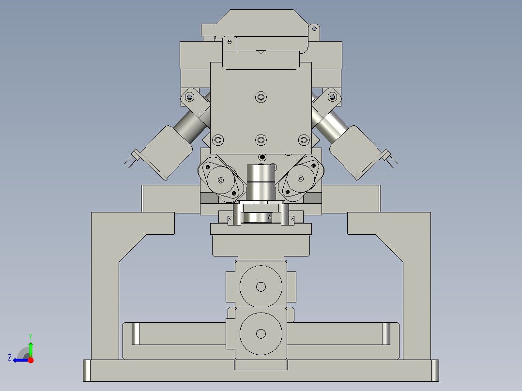 光纤微型连接器的机械设计和制造右视图