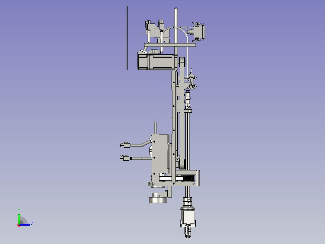平台试插件机左视图