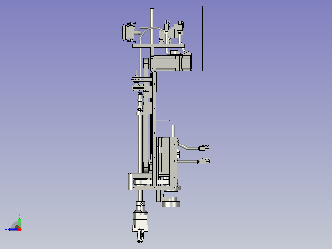 平台试插件机右视图